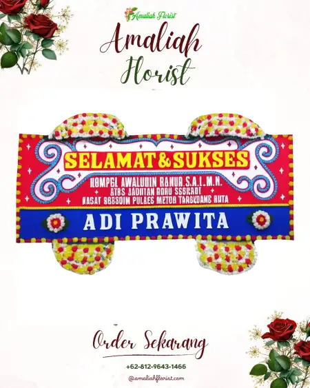Papan Bunga Ucapan Selamat Perbutulan